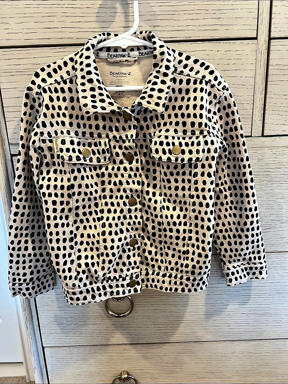 Bearpaw Animal Print Jacket Size 6X Like New